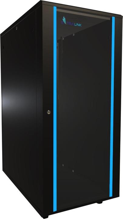 Produktbild Extralink 27U 1000mm floor cabinet black (27 HE, 19 Zoll Rack)