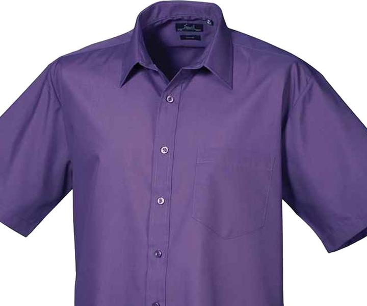 Actual product image Premier Mens Short Sleeve Poplin Shirt (56)