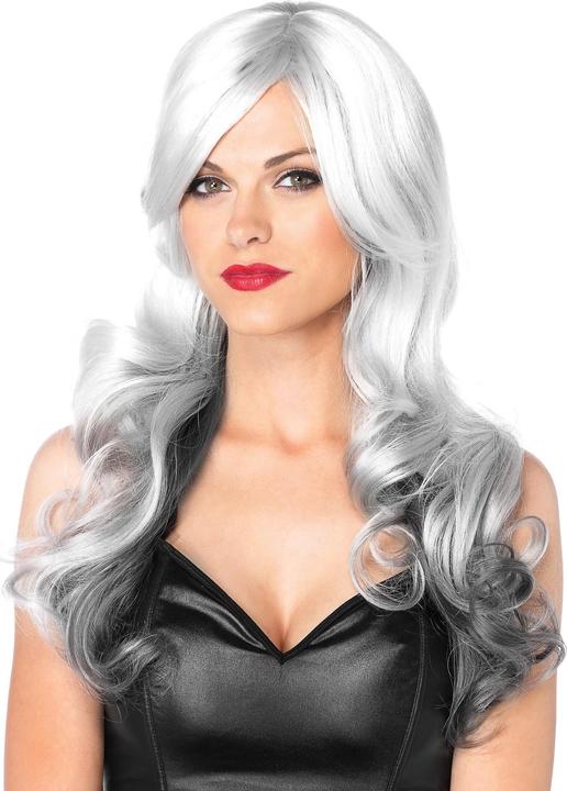 Actual product image Leg Avenue Lockenperücke weiss-grau - Fasching Kostüm Perücke