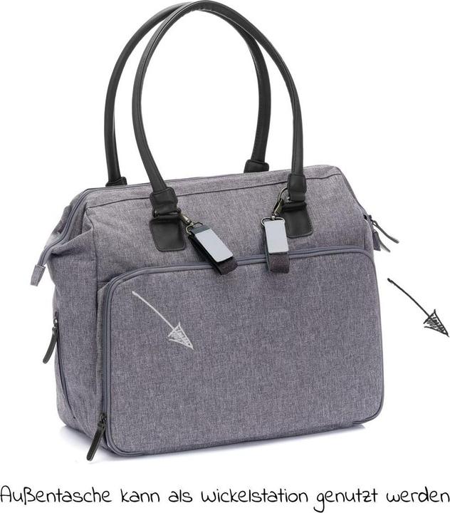 Image du produit Fillikid Sacs à langer et sacs à dos à langer Sac à langer Oxford avec matelas à langer, poches intérieures