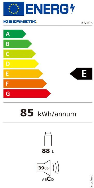 Energie-Label Kibernetik FSP Kühlschrank (88 l)