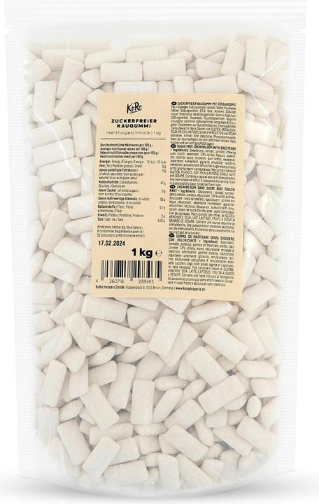 Produktbild KoRo Zuckerfreier Kaugummi mit Süssungsmittel (1 Stk., 1000 g)