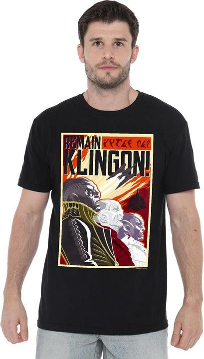 Immagine prodotto Universal Textiles Remain Klingon Maglietta Poster Uomo (S)