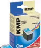 Actual product image KMP C58 Ink Cartridge color compatible with Canon CL-41 (M, C, Y)