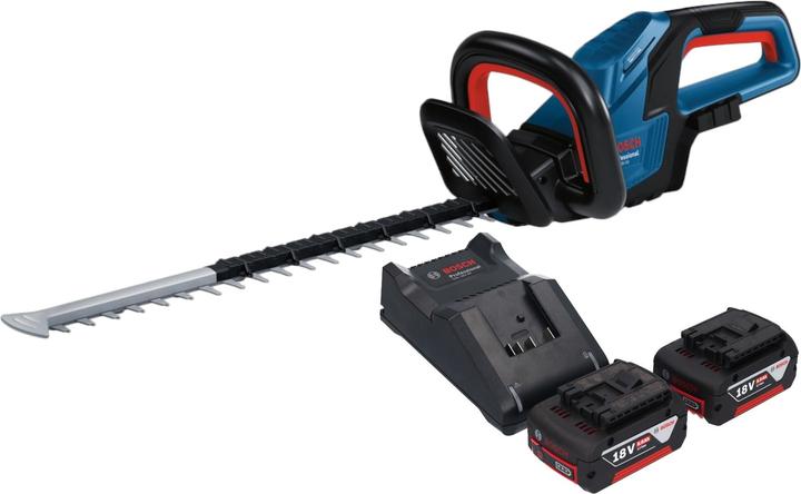 Image du produit Bosch Professional Bosch GHE 18V-50 Professional Akku Heckenschere 18 V 50 cm Brushless + 2x Akku 5,0 Ah + Ladegerät (Taille-haies sans fil)