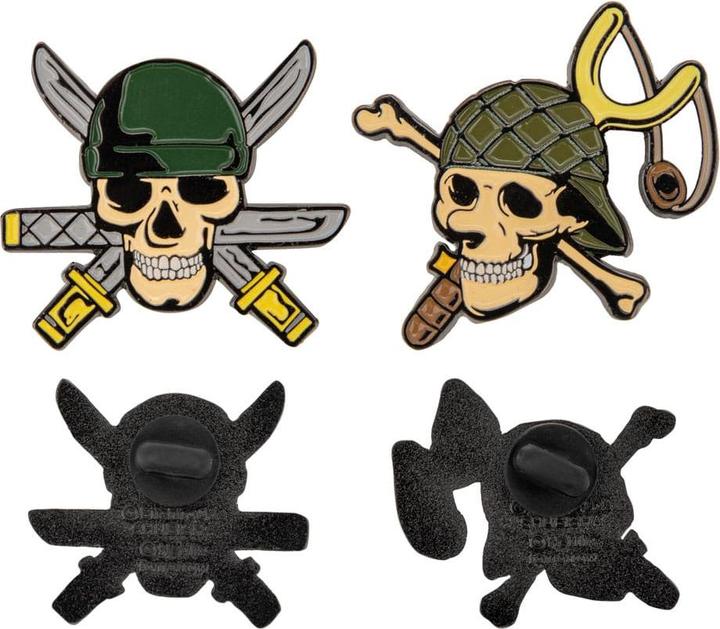 Cinereplicas One Piece Ansteck-Pins 2er-Pack Zoro & Usopp