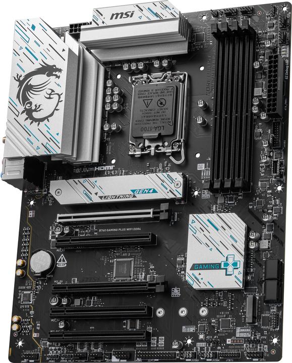Actual product image MSI B760 GAMING PLUS WIFI DDR4 (LGA 1700, Intel B760, ATX)
