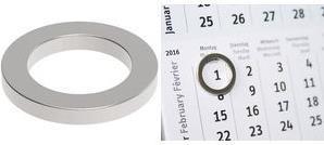 Actual product image Maul Neodymium ring magnet (10 x)