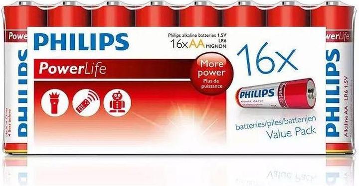 Produktbild Philips Batterie Batterie Power Alkaline AA 16 Stück (16 Stk., AA)