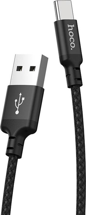 Produktbild Foxconn Hoco - Data Cable Times Speed (X14) - USB-A to USB Type-C, 10W, 3A, 1.0m - Black (1 m, USB 3.0, 10 W)