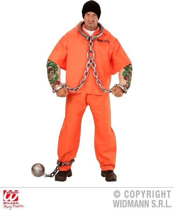 Actual product image Widmann Costume Tattooed Prisoner (S)