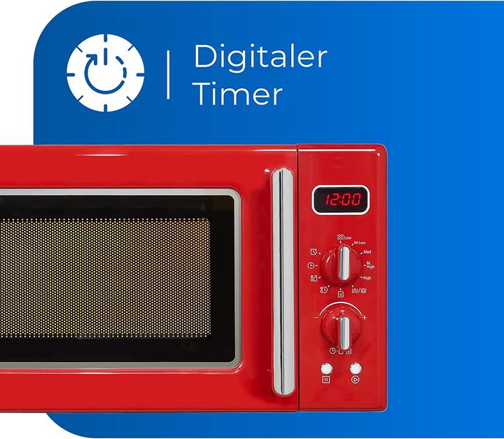 Actual product image Exquisit RMW720-3GDIG red Microwave 812764001 (20 l)