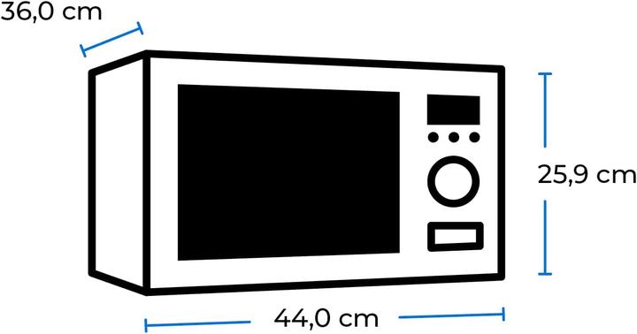 Actual product image Exquisit RMW720-3GDIG red Microwave 812764001 (20 l)