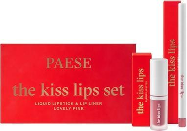 Actual product image Paese Paeseset The Kiss Lips Lipstick 03 Lovely Pink - 34ml (03 Lovely Pink)