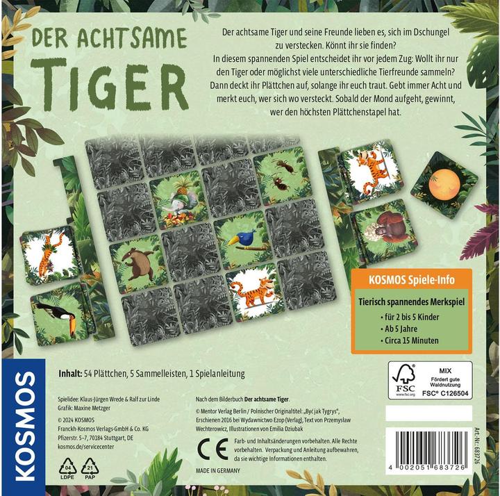 Immagine prodotto Kosmos La tigre consapevole (Tedesco)