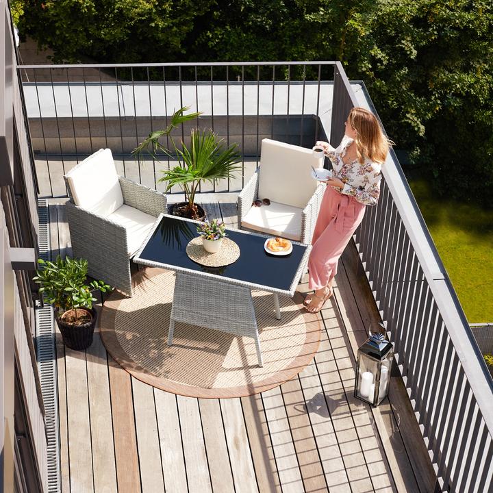 Immagine prodotto tectake Salottino in rattan Losanna