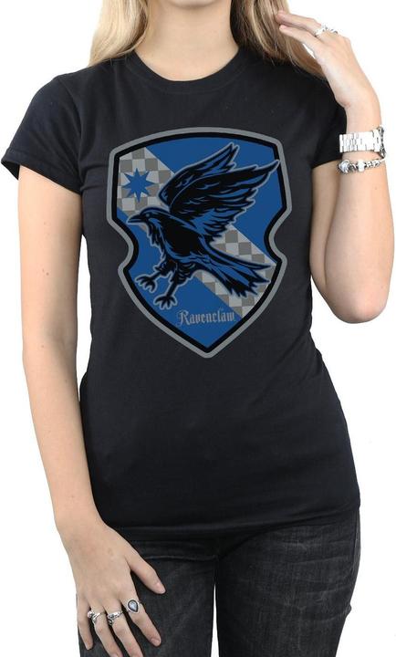 Actual product image Womens/Ladies Ravenclaw Crest Flat Cotton T-Shirt (XXL)