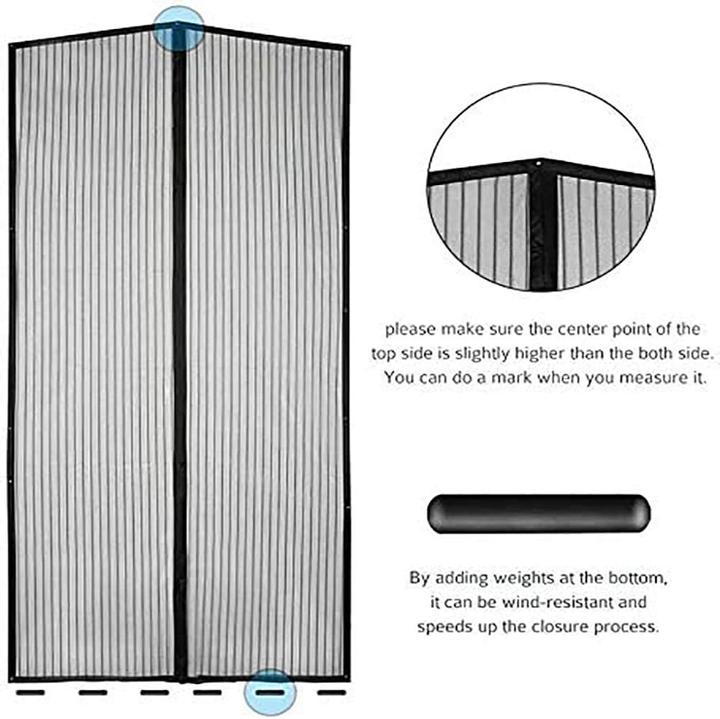 Actual product image Cheng Fliegengitter-Tür ohne Bohren