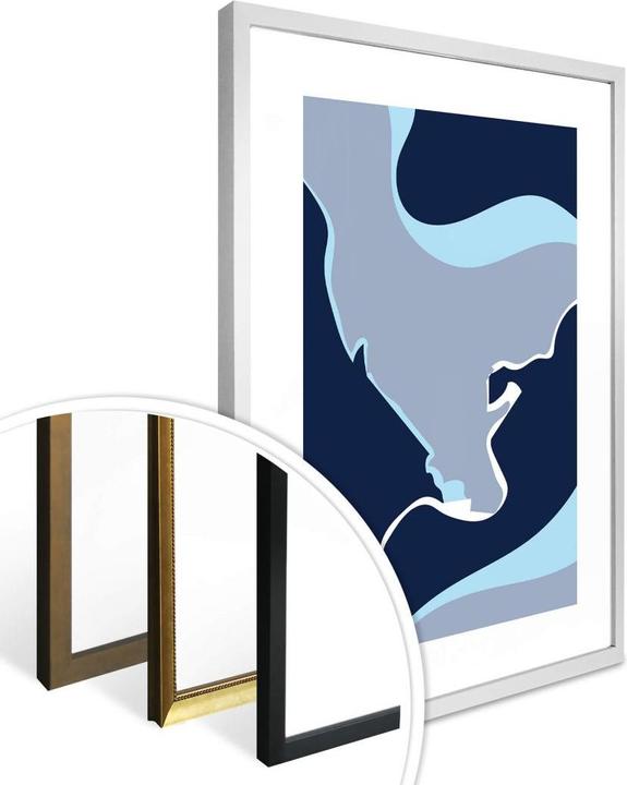 Actual product image Trenddeko Abstract Blue (40 x 50 cm)