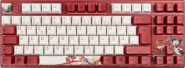 Actual product image Varmilo VEA88 Koi TKL Gaming Keyboard, MX-Silent-Red, white LED (DE, Cable)