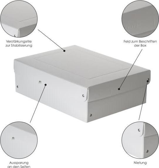 Immagine prodotto Falken PURE Box Pro A4 altezza di riempimento 100 mm bianco (A4)