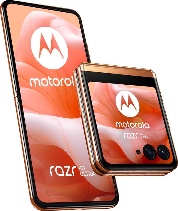 Motorola Razr 40 Ultra Orange (256 GB, Peach Fuzz, 6.90", SIM + eSIM, 12.58 Mpx, 5G)
