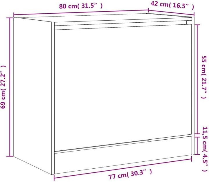 Produktbild VidaXL Nalani (80 x 42 x 69 cm)