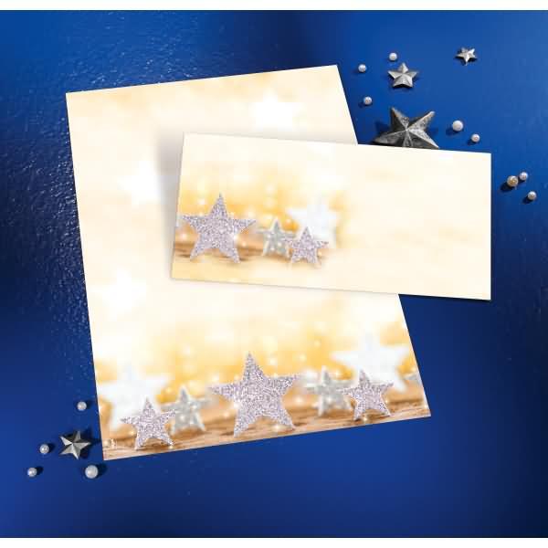 Produktbild Sigel Glitter Stars (110 x 220 mm, 50 x)