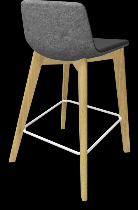Black, White, Grey melange, Ash natural light grey stained