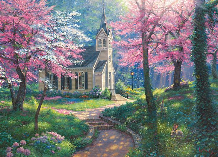 Produktbild Cobble Hill Frühlingsumarmung Puzzle 500 Teile (500 Teile)
