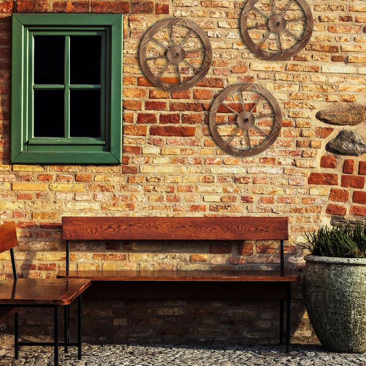 Image du produit Relaxdays 3x roue de chariot