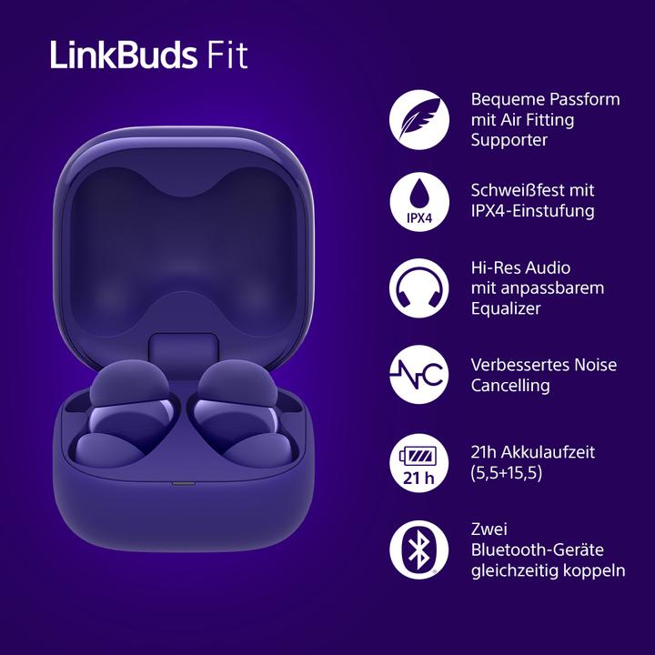 Actual product image Sony LinkBuds Fit (NC, 5.50 h, Wireless)