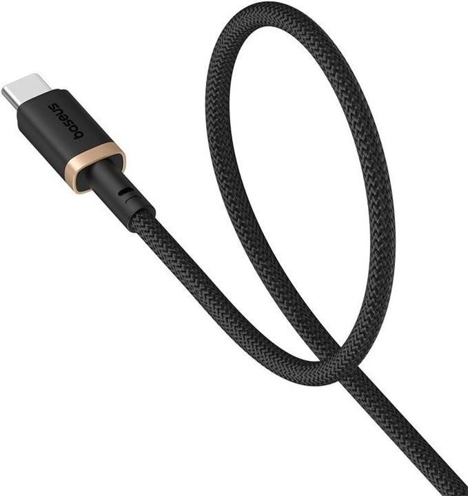 Actual product image Baseus Dura USB type A to type C 60 W fast charging cable 2 m black gold (2 m, USB 3.0)
