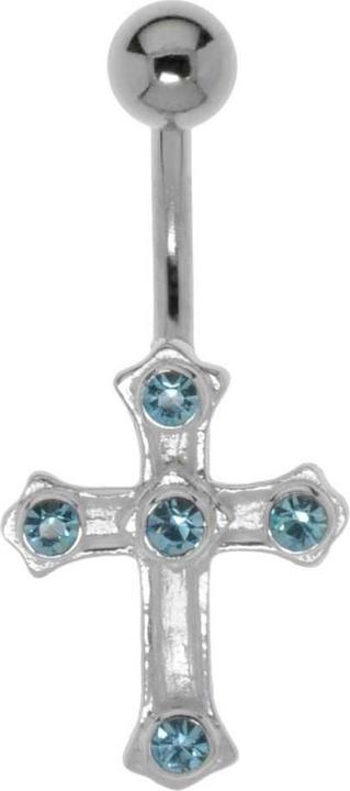 Actual product image Bijouteria Bellypiercing (Surgical steel 316L, Crystal, Silver 925)