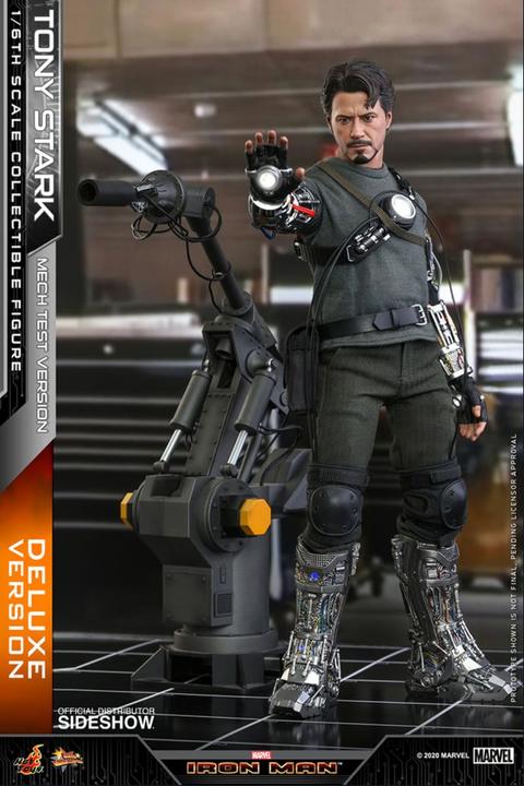 Produktbild Hot Toys Iron Man "Tony Stark - Mech Test - DLX Version" 1/6 Movie Masterpiece Actionfigur