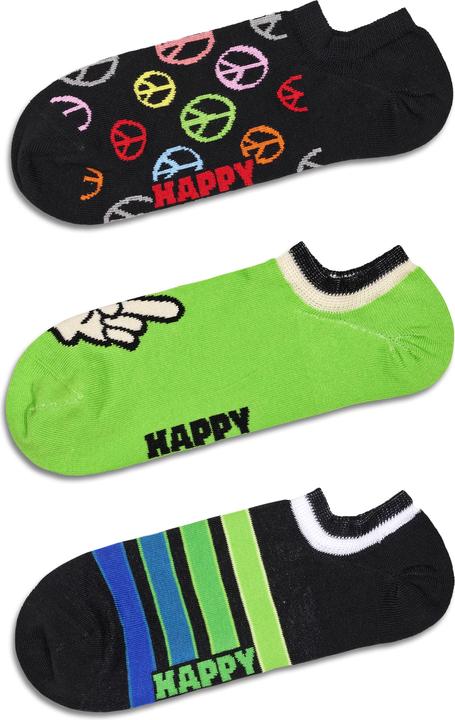 Produktbild Happy Socks 3-Pack Peace No Show Socks (3er Pack, 36 - 40)