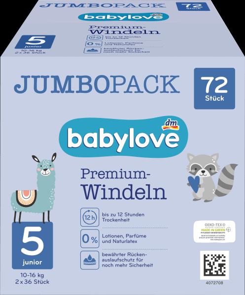 Image du produit dm babylove Premium-Windeln (Taille 5, Pack, 72 pièce(s))