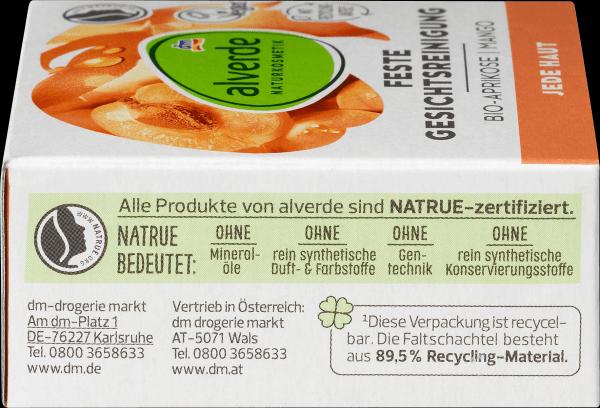Image du produit dm alverde Nettoyage solide du visage Toute peau (Gel)