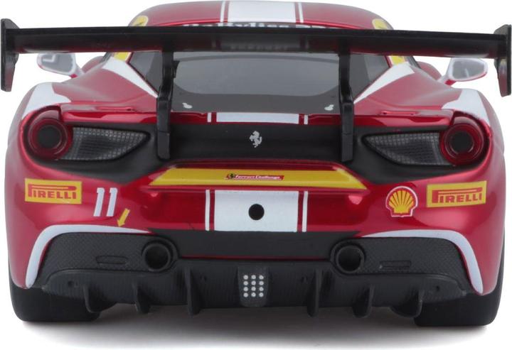 Actual product image Bburago Ferrari Racing kit 488 Challenge 1/24 red