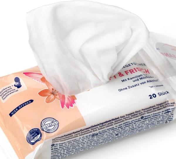 Actual product image dm Jessa Intimate care wipes (Intimate wipes)