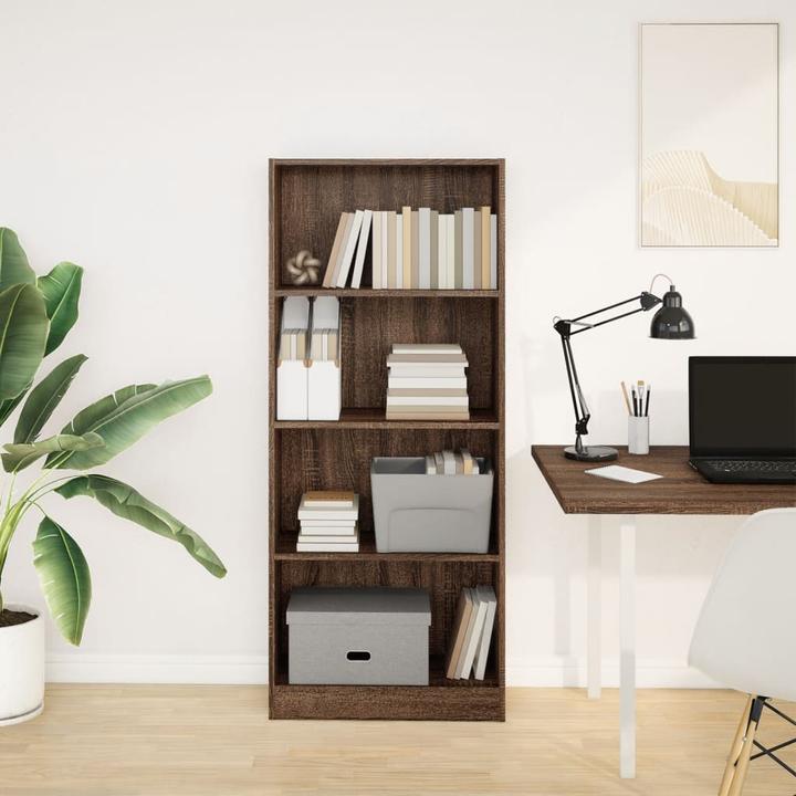 Immagine prodotto VidaXL Bücherregal Regal Standregal Büroregal Aktenregal Braun Eichen-Optik (60 x 24 x 143 cm)