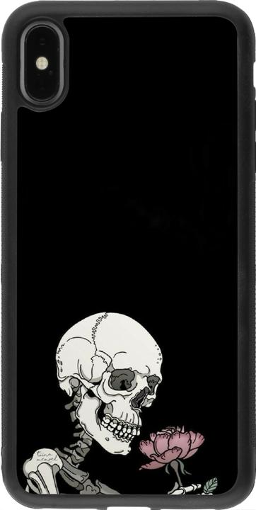 Actual product image PhoneLook Cover silicone black Halloween 2023 rose and skeleton (Apple iPhone XS Max)