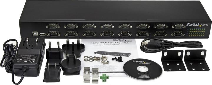 Image du produit StarTech 16 Port USB to Serial Adpater Hub - Adaptateur de port USB vers RS232 avec connexion en série - (USB-A, 16 Ports)