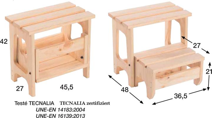 Image du produit Europe & Nature Tabouret marcheur (Escabeau, 27 cm)