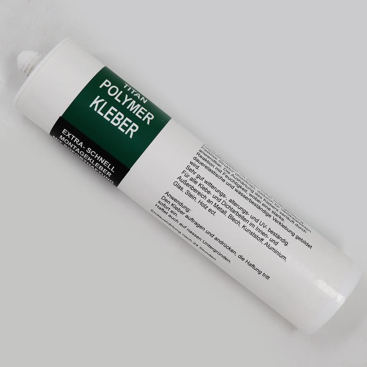 Actual product image Aquagart 1 x Kleber Ufermatte Steinfolie Böschungsmatte für die Teichfolie 290 ml weiss