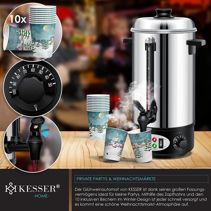 Immagine prodotto Kesser Bollitore Gluehwein 8L in acciaio inox (8 l)