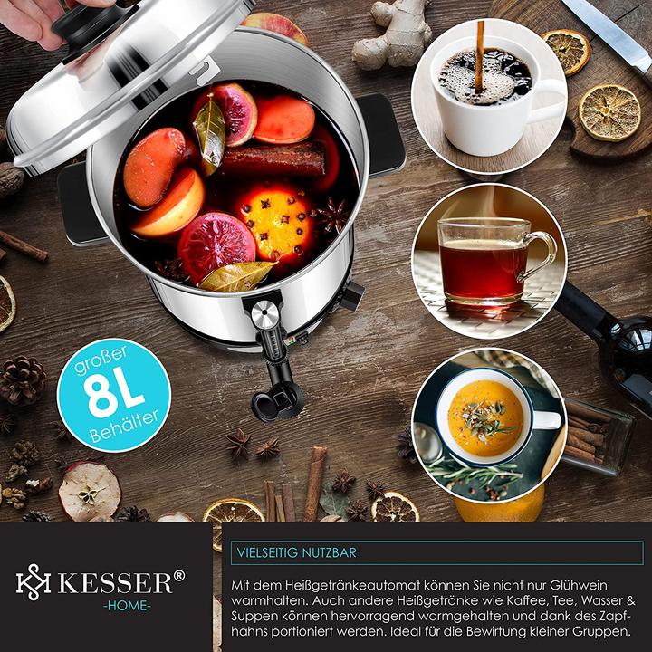 Immagine prodotto Kesser Bollitore Gluehwein 8L in acciaio inox (8 l)