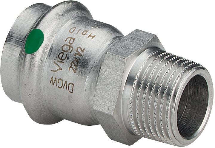 Immagine prodotto Viega 2311 - entronque Sanpress 2311 diametro 18 x 1/2 in acciaio inox (Collegamento alla stampa)