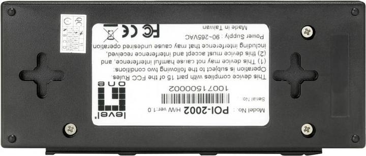 Actual product image LevelOne POI-2002: 1 Port PoE Injector (802.3af (PoE), 15.40 W)