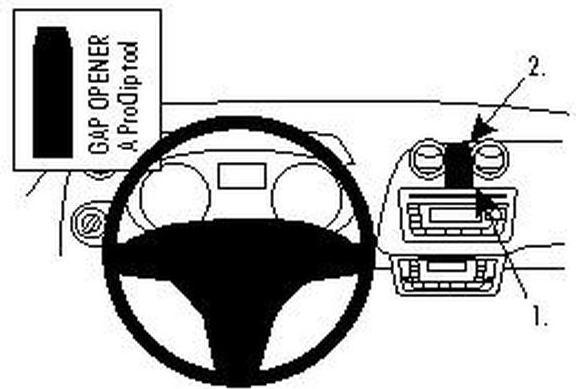Image du produit Brodit 854271 Support voiture Seat Ibiza 09-17